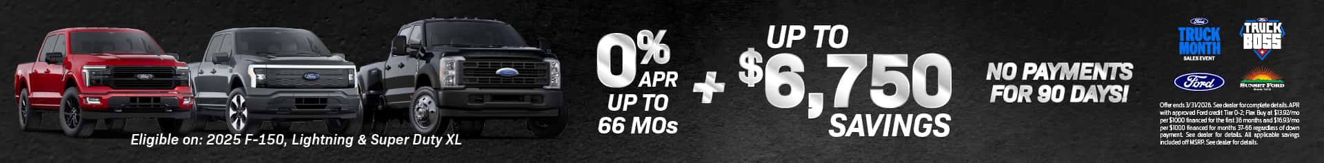 Truck Month March offers