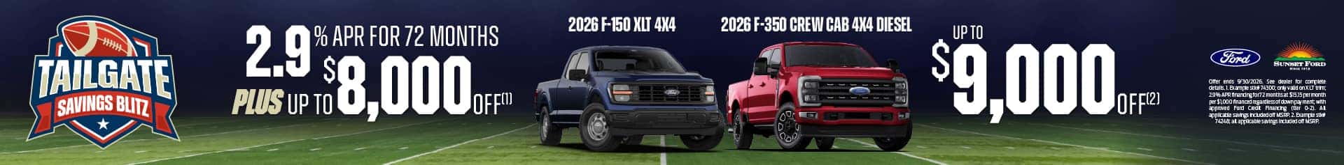 Truck September offers