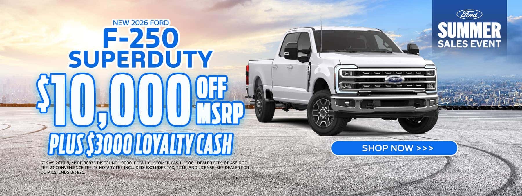 2026 Super Duty $10000 off MSRP