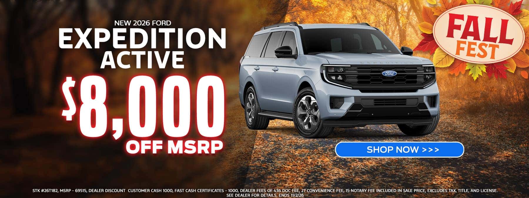 2026 Expedition $8000 off MSRP