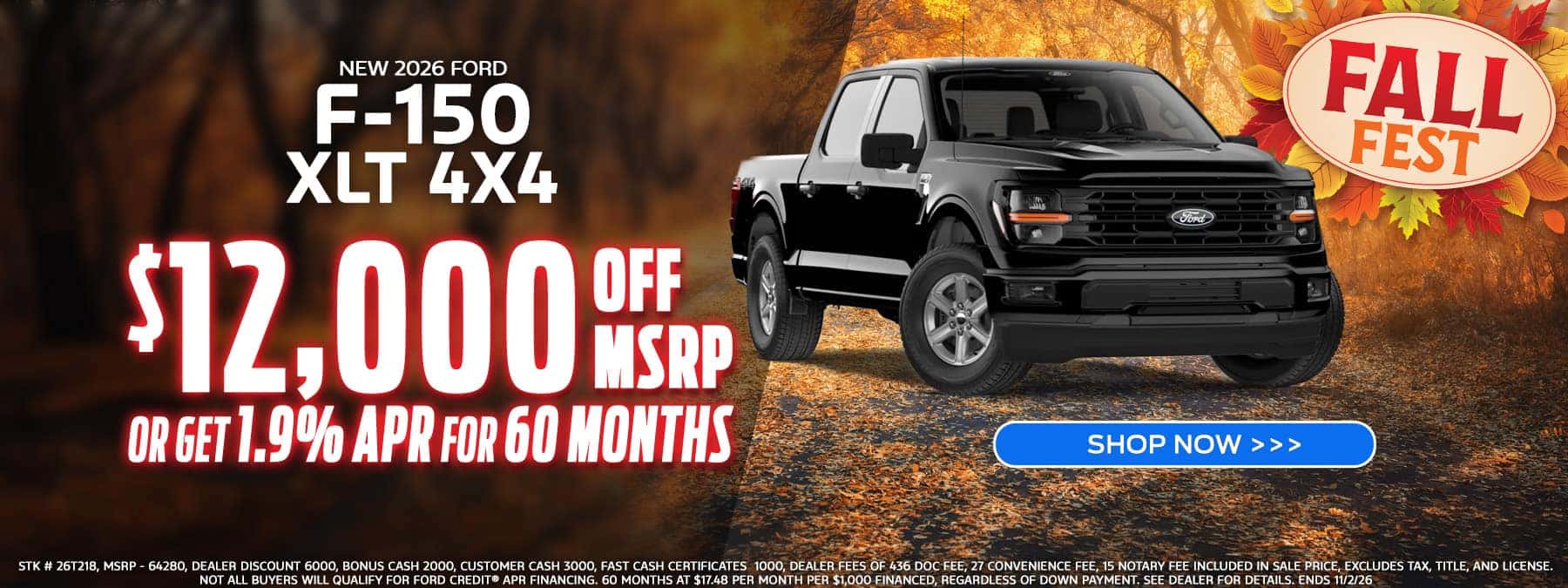2026 F150 XLT 12k off MSRP
