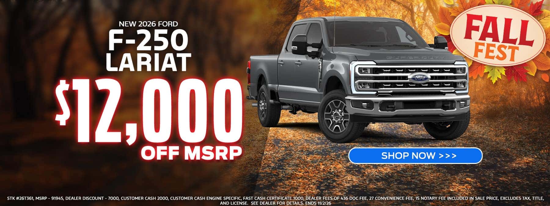 2026 F250 $12k off MSRP