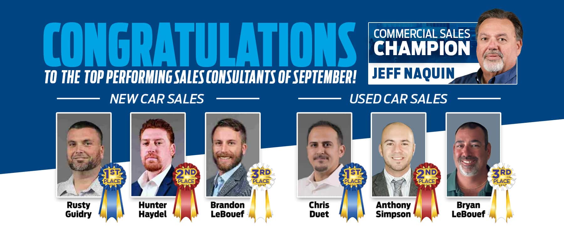 Top Sales consultants of September