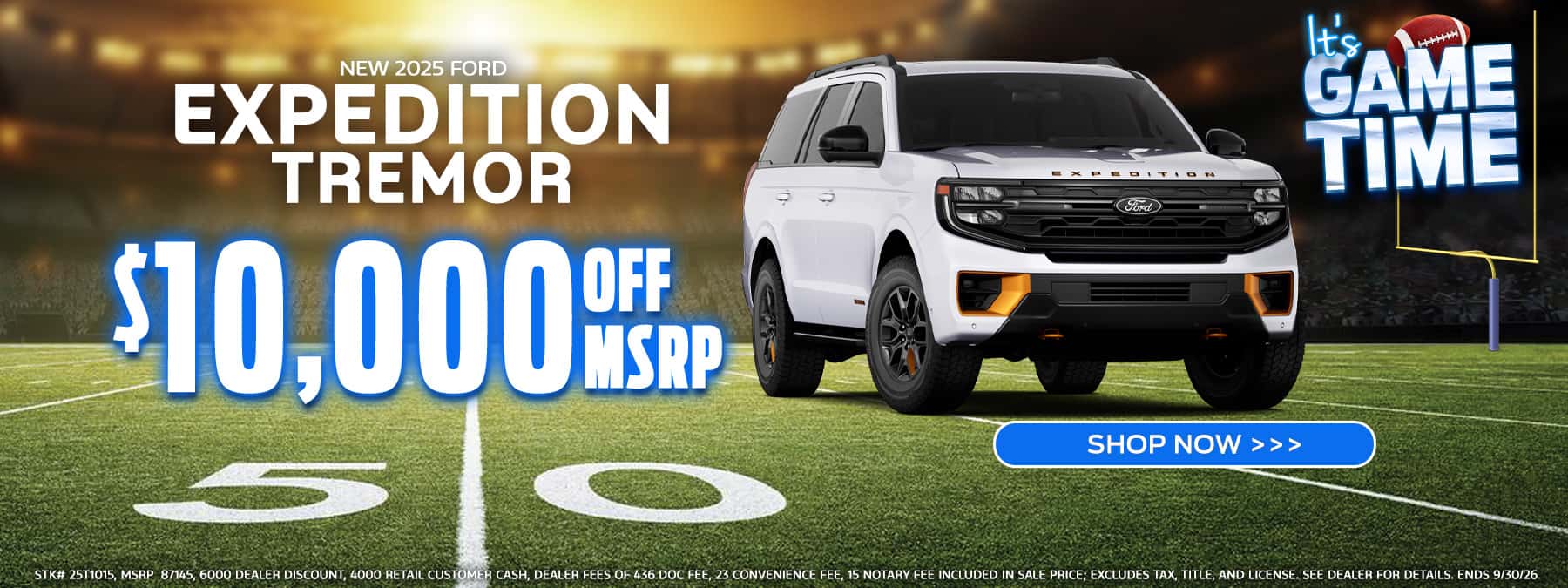 2025 Expedition $10,000 off MSRP