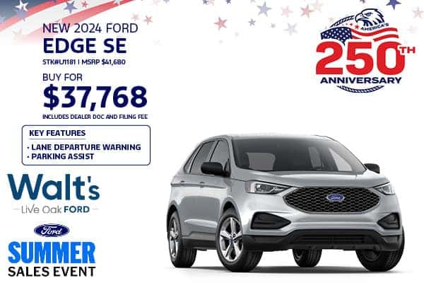 Save on a New 2024 Ford Edge SE