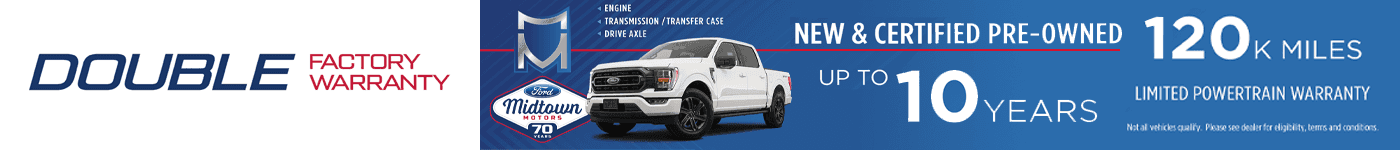 Double Factory Warranty