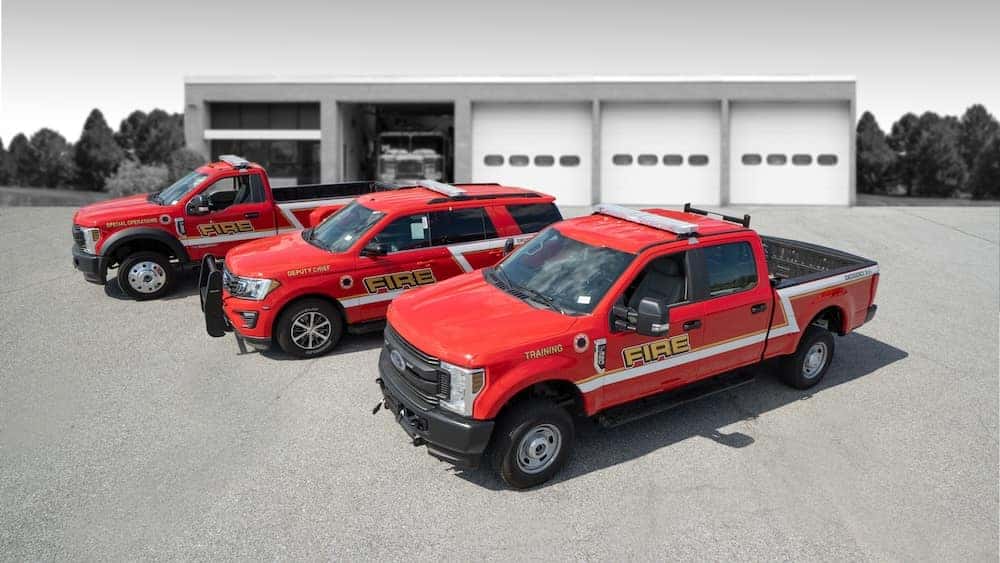 Fire Department vehicles upfitted by Winner Ford