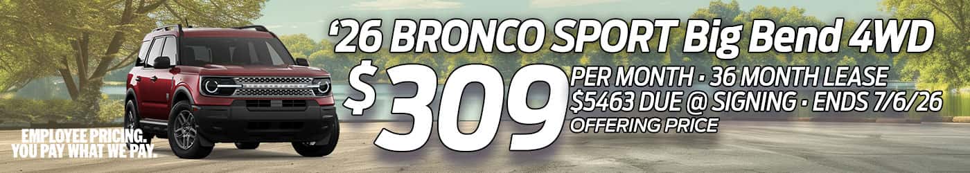 bronco sport lease offer
