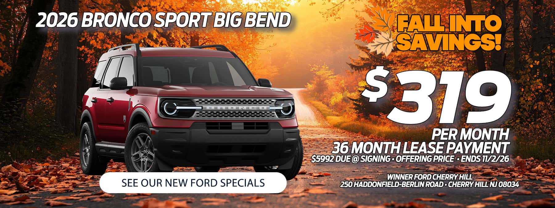 bronco sport lease offer