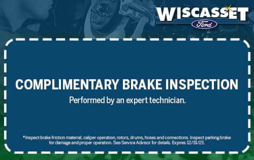 COMPLIMENTARY BRAKE INSPECTION